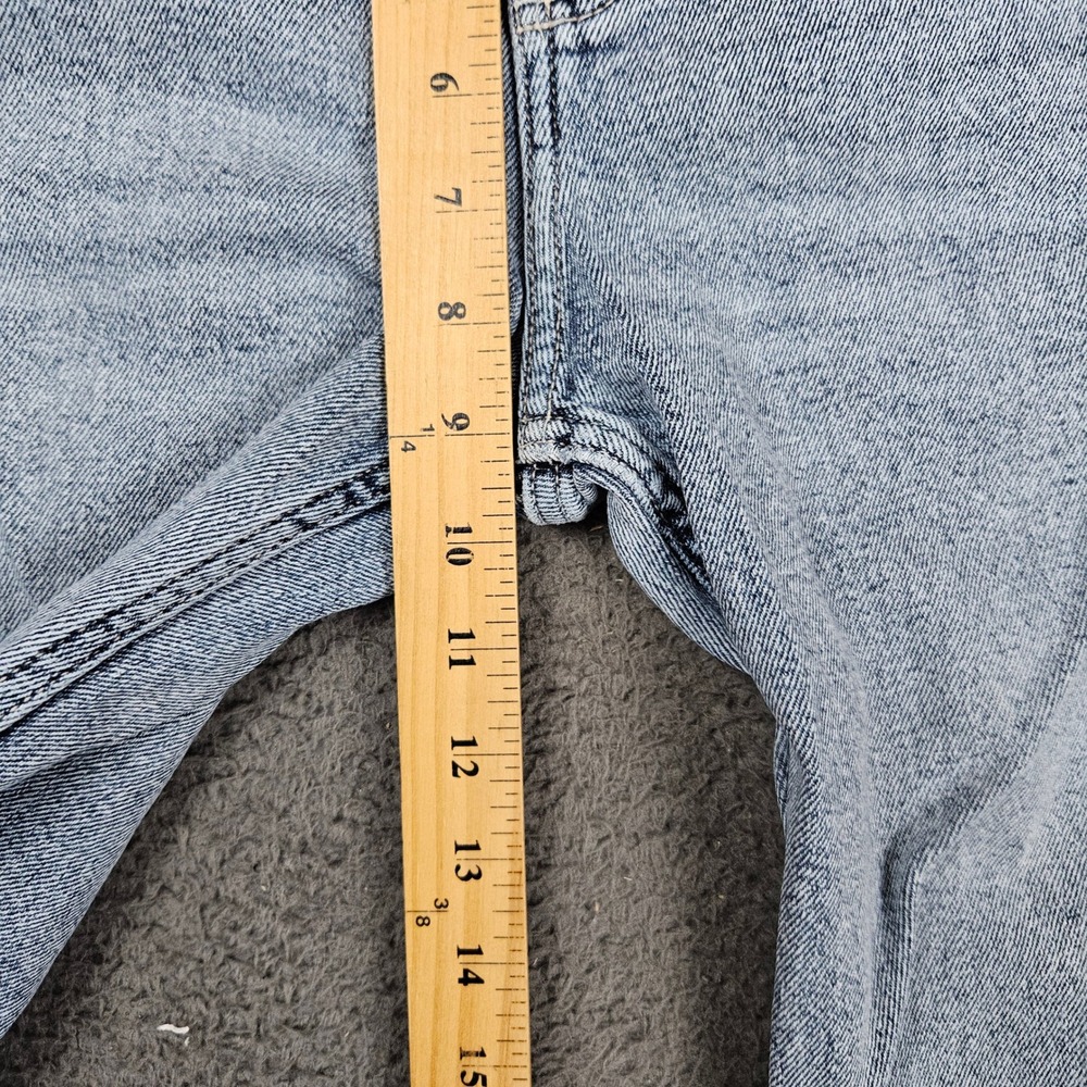 Hollister Low-Rise Relaxed Straight Jeans Womens 2R W26 Regular Light Wash Blue - Picture 3 of 7